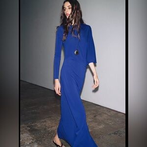 🔥🔥Zara Blue Evening Gown